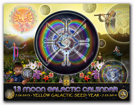 Yellow galactic Seed,Tzolkin,Mayan Calendar,13 moon calendar,